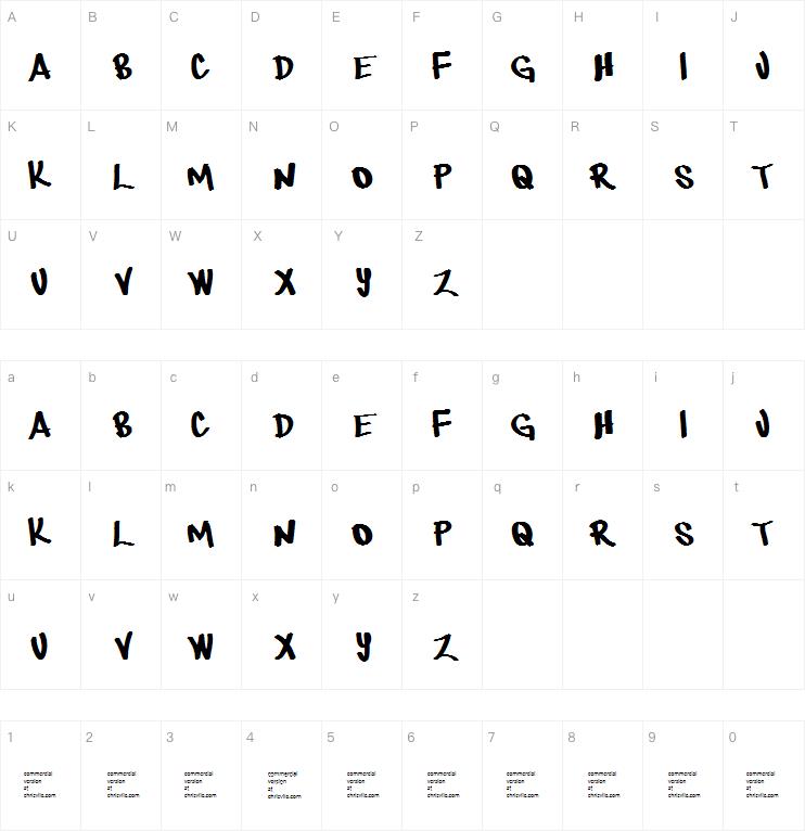 There be monsters字体