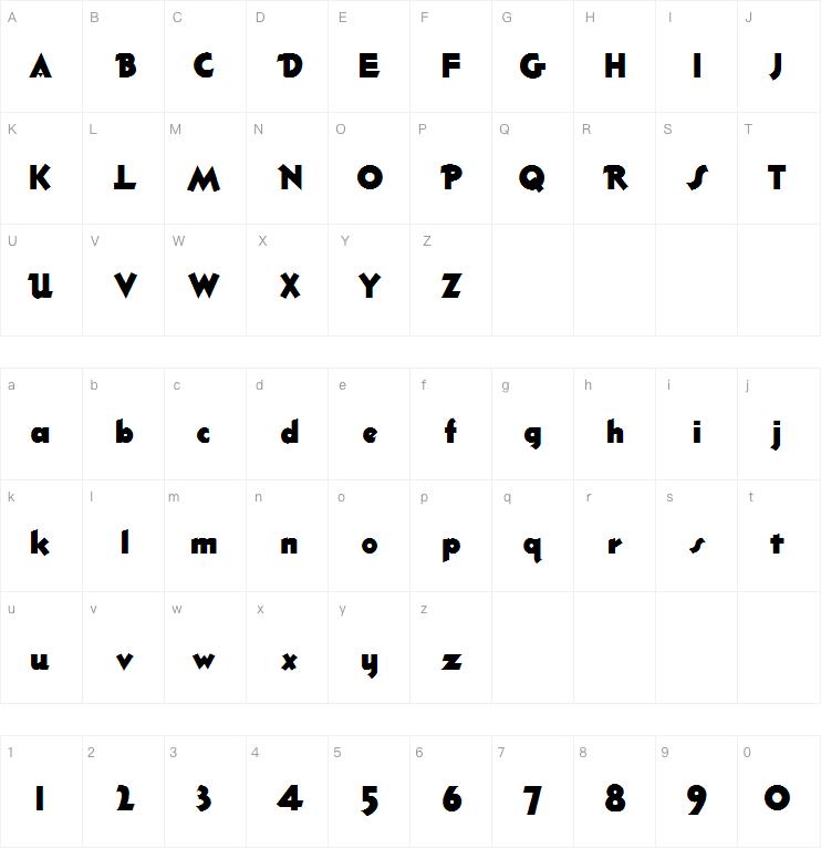 Thick Deco字体