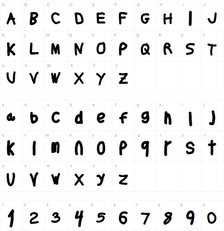 Thicker Than...字体