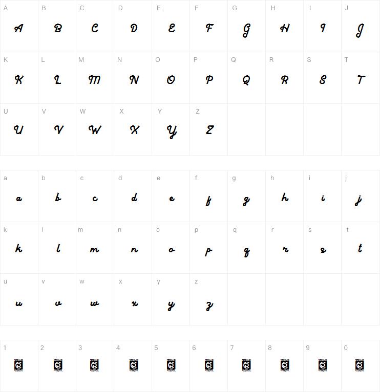 Thickline字体