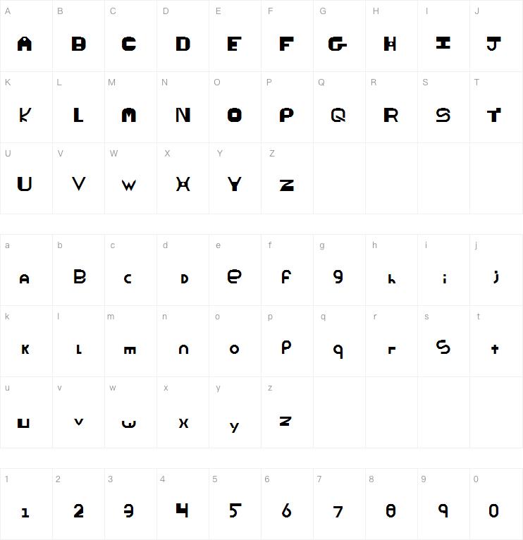 ThickThin字体