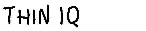 Thin IQ字体