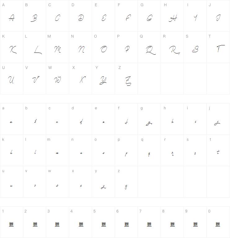 Thinking You字体