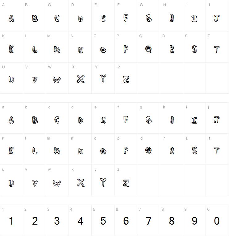 ThirdHand字体