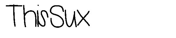 ThisSux字体