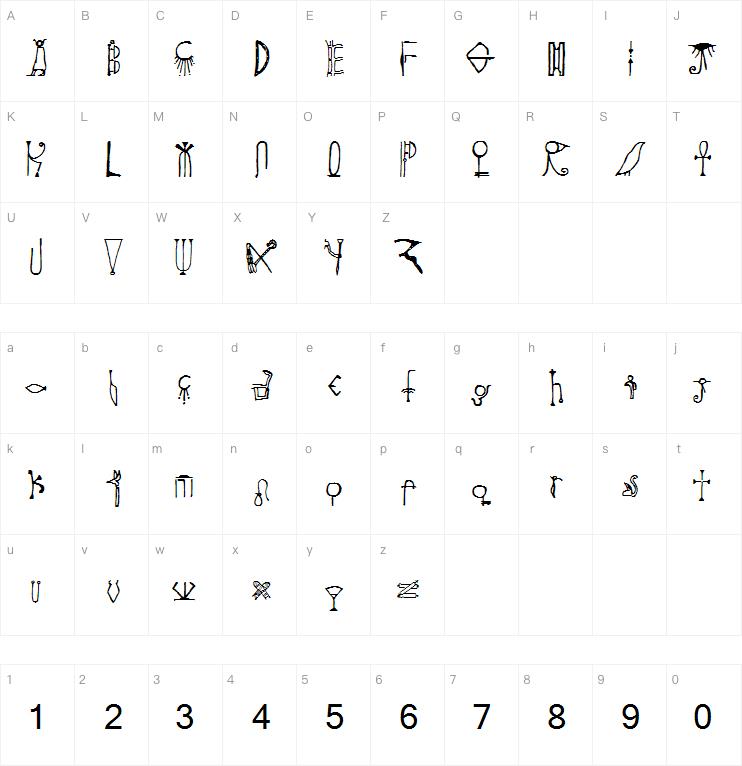 Throne Of Egypt字体