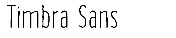 Timbra Sans字体