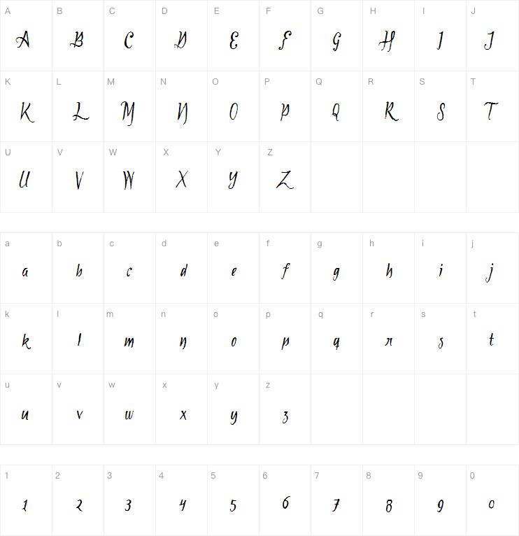 Tipbrush Script字体