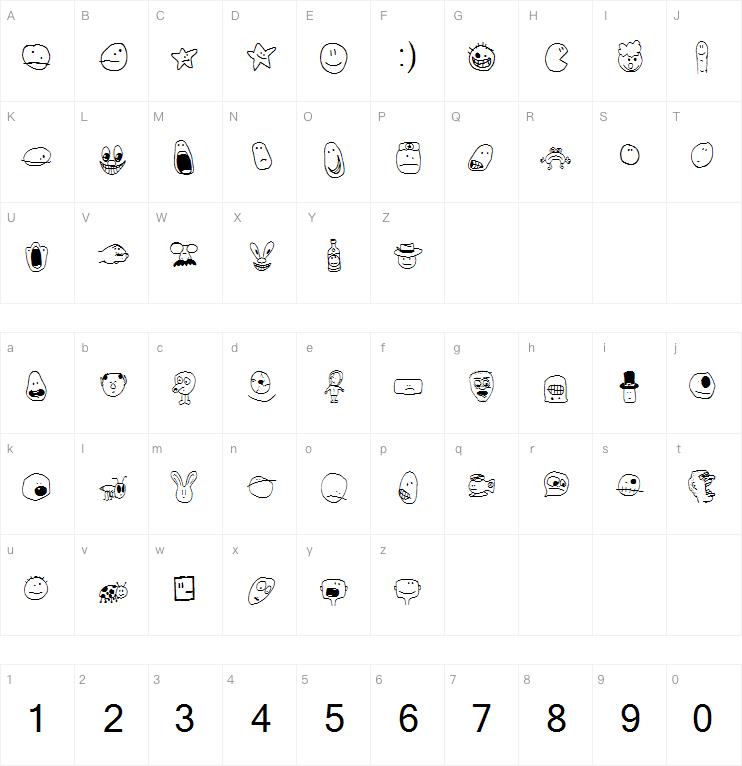 Tombats Smilies字体