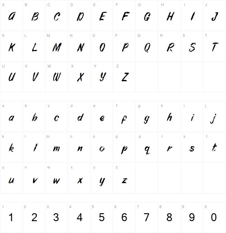 Tony Bhages字体