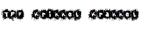 TPF Krikkel Krakkel字体