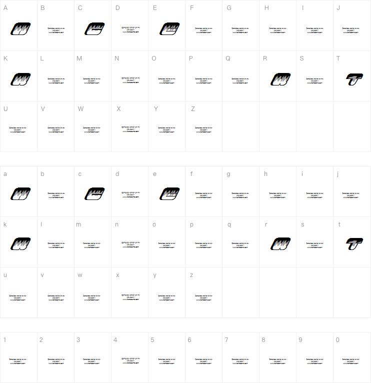 TRACKER (uncomplete_version)字体