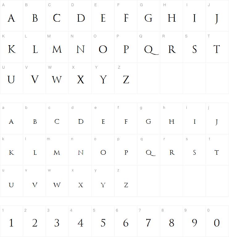 Trajanus Roman字体