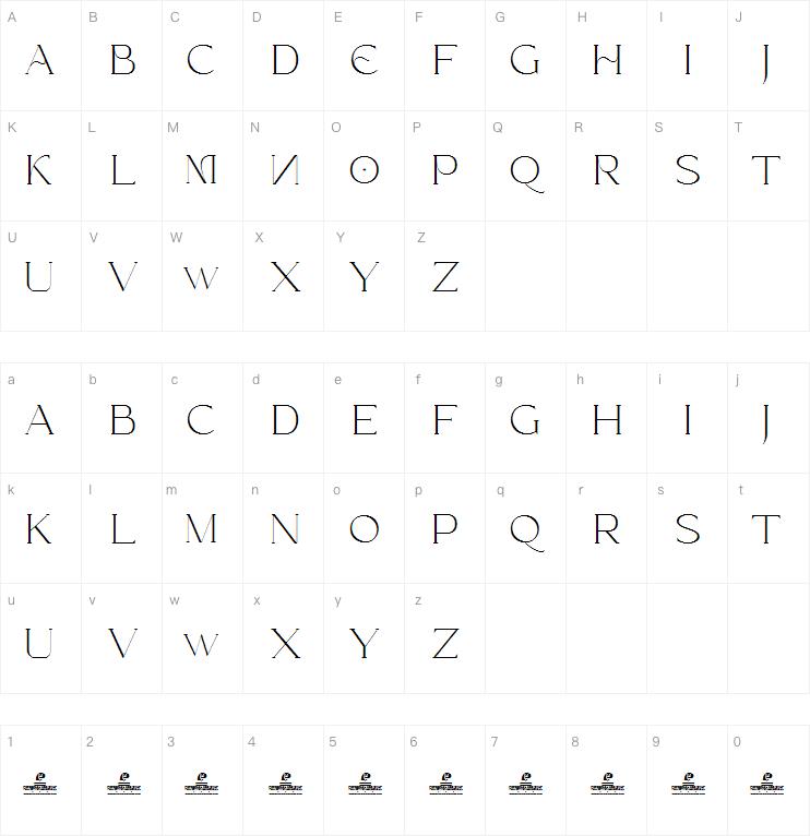 Treading Serif字体