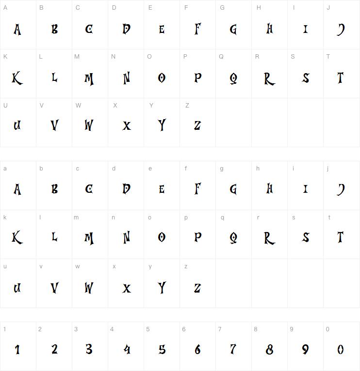 Tree Night字体