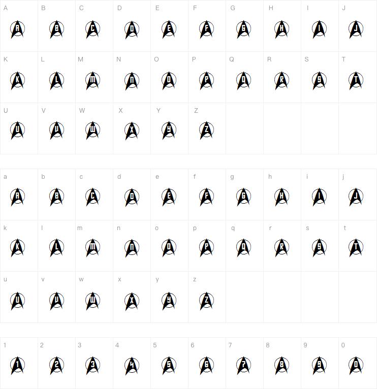 Trek Arrowcaps字体