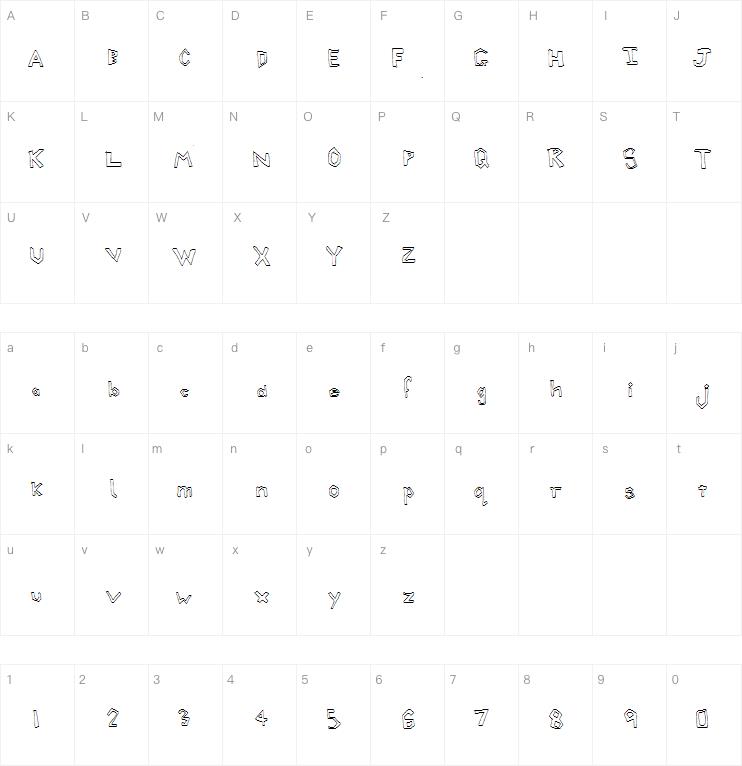 Triangular Blockage字体
