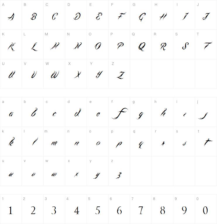 Tribal Script字体