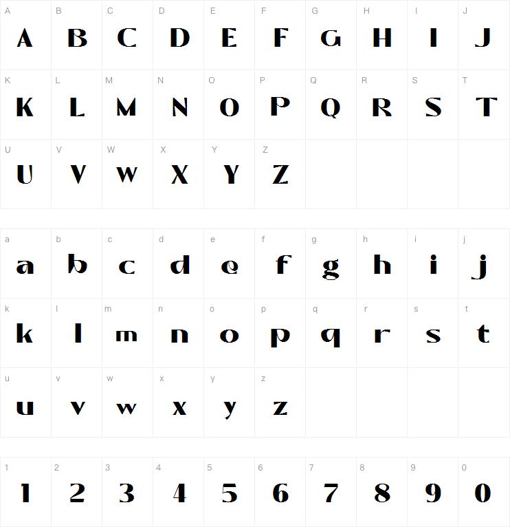 Trigly Black字体