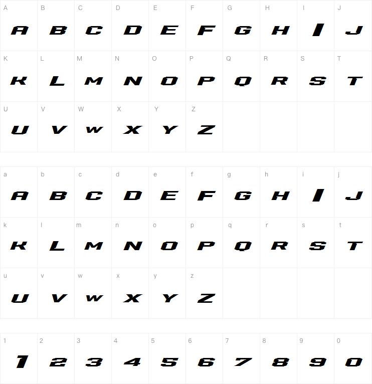 Trobus Expanded字体
