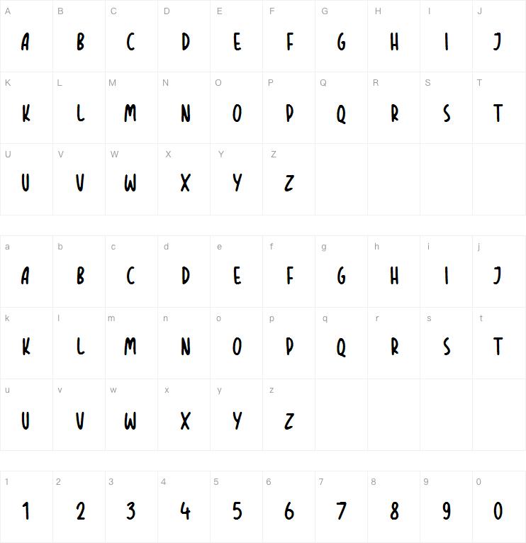 TROPICAL ORANGE字体