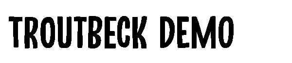 Troutbeck DEMO字体