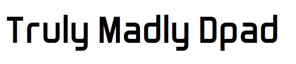 Truly Madly Dpad字体