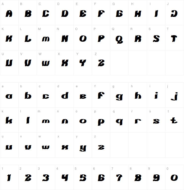 TSHIRT字体