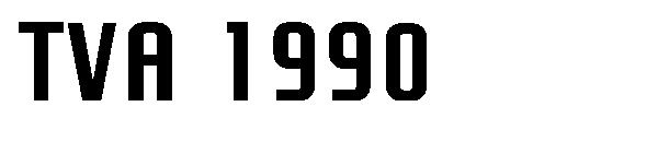 TVA 1990字体
