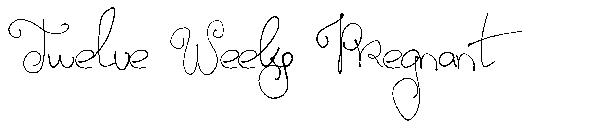 Twelve Weeks Pregnant