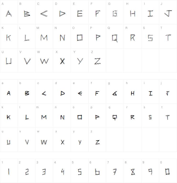 twostick字体