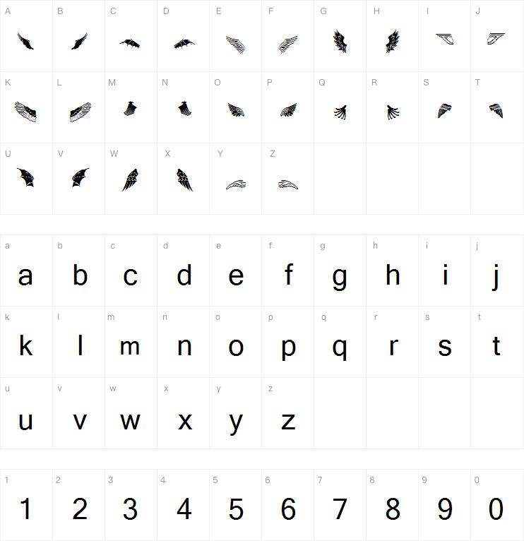 Two Wingy Dingy字体