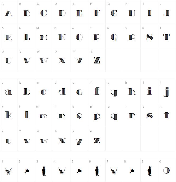 Txuleta Deco字体