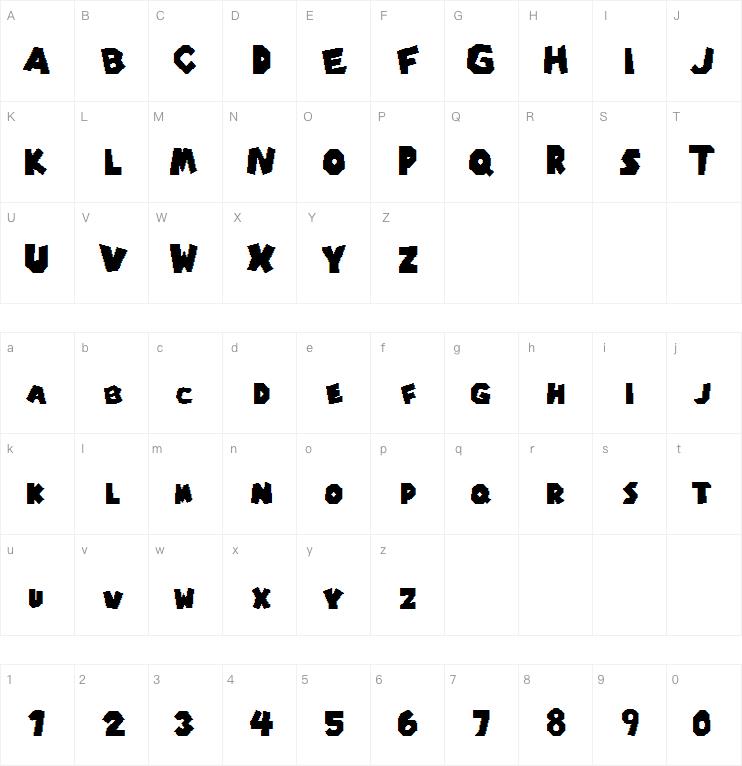 Typeface Mario World Pixel字体