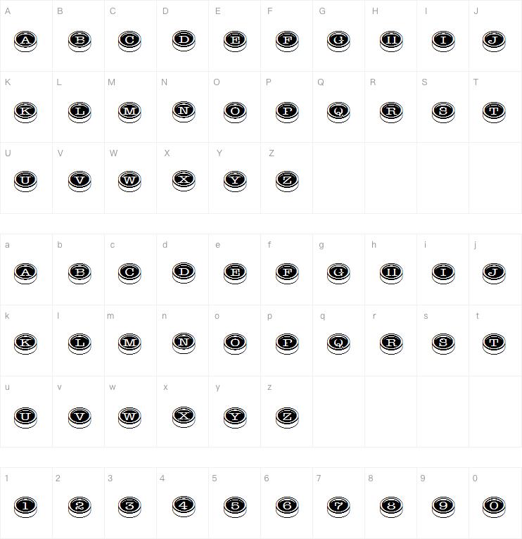 Typewriter Keys字体