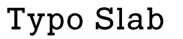 Typo Slab字体