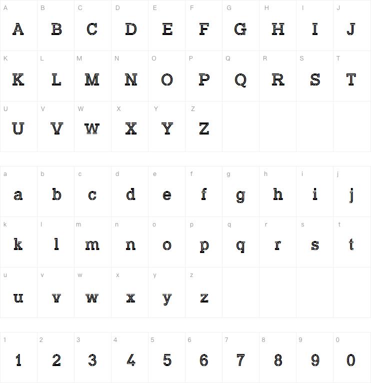 Typo Slab Inline Demo字体