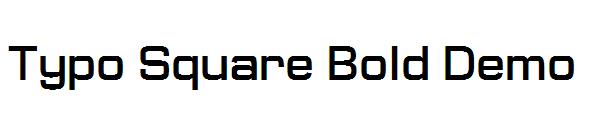 Typo Square Bold Demo字体