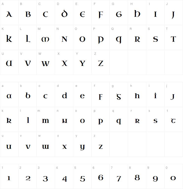Uncial Antiqua字体