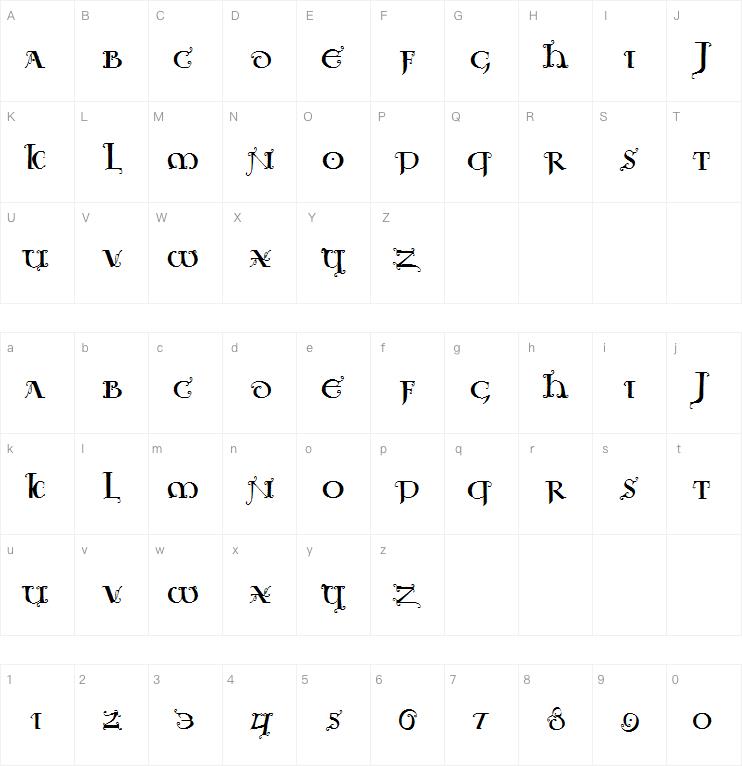 UncialeOrnamentale字体