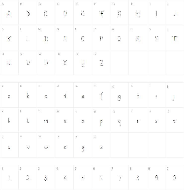 Unicorn Letter字体