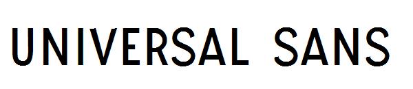 UNIVERSAL SANS字体