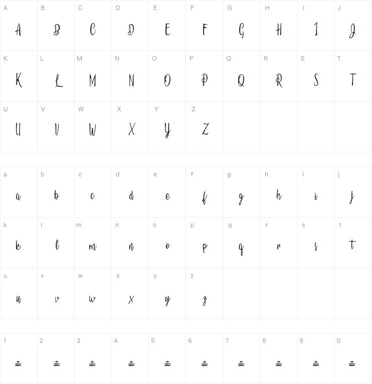 Vacations in Paradise字体