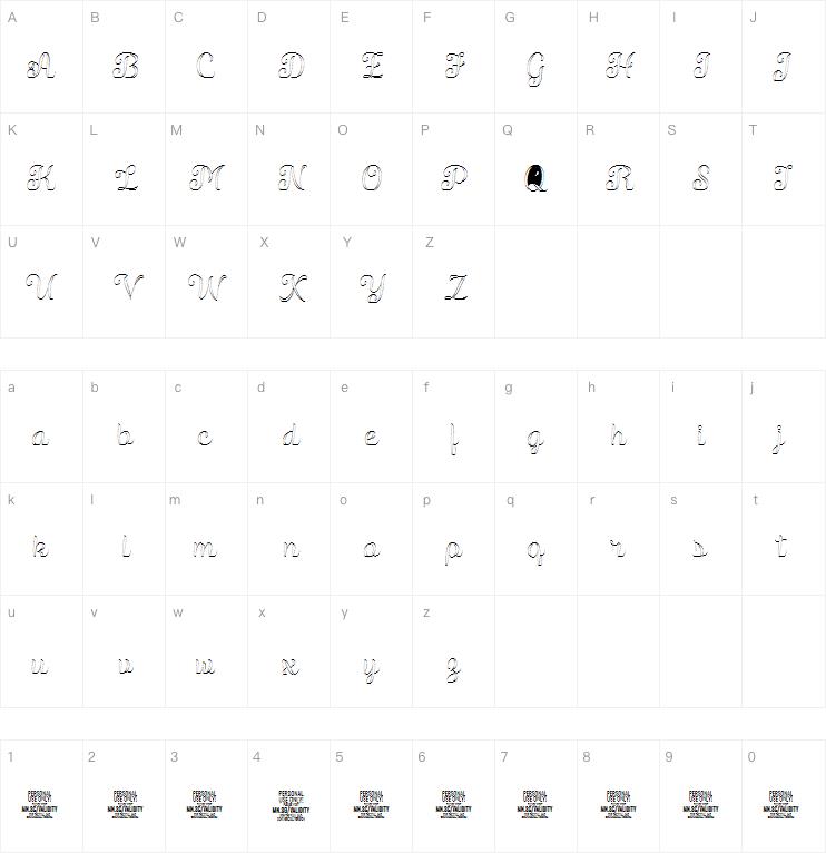 Validity Script字体
