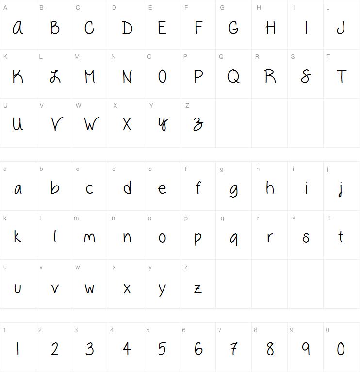 VanessaLovesYou字体