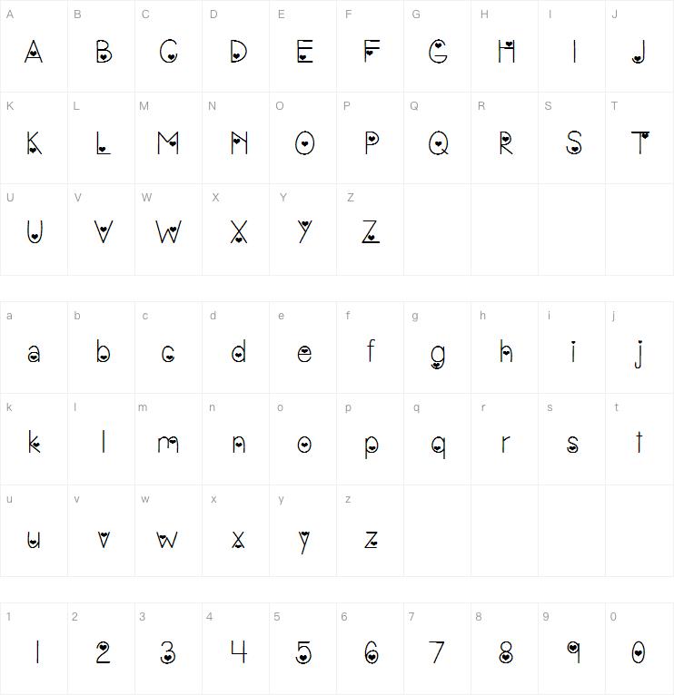 Vanessa's Valentine字体