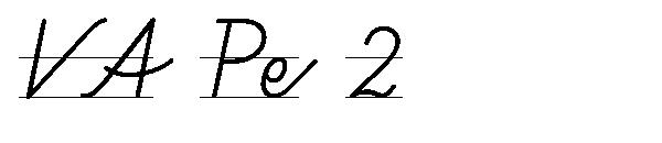 VA Pe 2字体