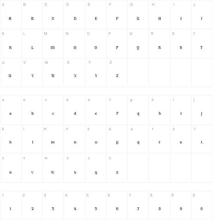 Victorah Gaerioa字体
