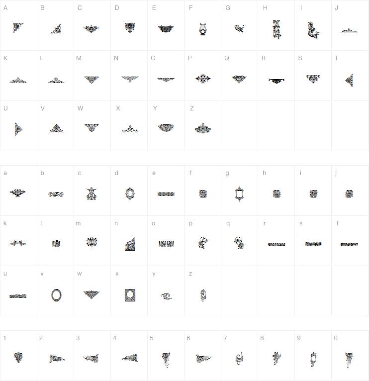 Victorian Ornaments Two字体