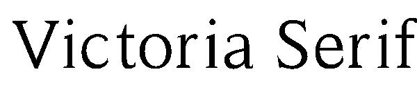 Victoria Serif字体